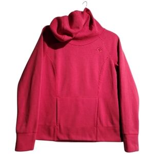 The North Face Hoodie Cowlneck Womens Lg pink long sleeve warm soft comfy